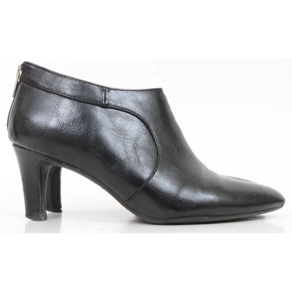 Lifestride Georgia Faux Leather Softly Pointed toe Back Zip Shootie Bootie 8M - Picture 2 of 12